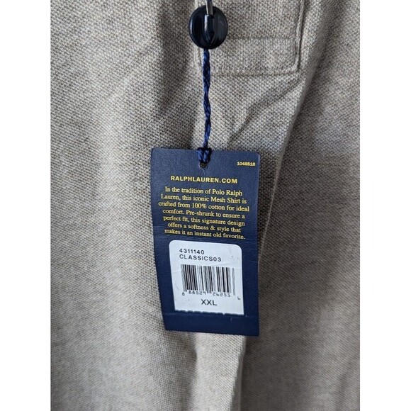 Polo Ralph Lauren Long Sleeve Collared Polo Men's Shirt Size 2XL/XXL - Picture 3 of 10